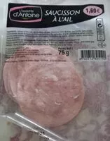 Mängden socker i Saucisson a l'aille