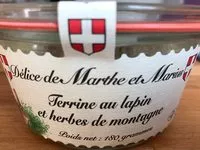Mängden socker i Terrine au lapin et herbes de montagne
