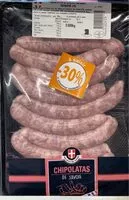 Mängden socker i Chipolatas de savoie