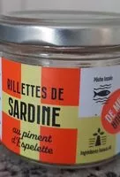 Mängden socker i Rillettes de sardine au piment d'Espelette