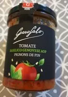 Mängden socker i Sauce Tomate basilic genovese aop pignon de pin