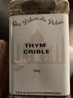 Mängden socker i Thym criblee