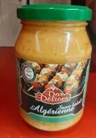 Mängden socker i Sauce algérienne Dar Délices