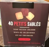 Mängden socker i Sablé 100 % naturel