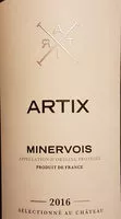 Mängden socker i Artix Minervois