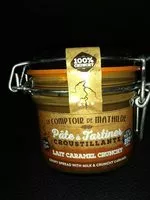 Mängden socker i Pâte à tartiner croustillante