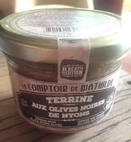 Mängden socker i Terrine aux olives noires de Nyon