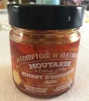 Mängden socker i Moutarde à l'huile d'olive au piment d'espelette AOC