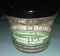Mängden socker i Tartinade concombre a la creme menthe poivree