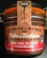 Mängden socker i Pâte à tartiner lait noix de pécan caramélisée