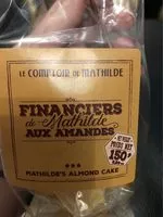 Mängden socker i Financier amandes