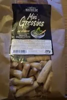 Mängden socker i Mini gressins au sésame