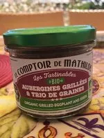 Mängden socker i Aubergines grillées & trio de graines