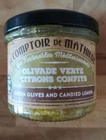 Mängden socker i Oliva de verte citrons confits