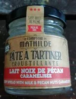Mängden socker i Pâte à tartiner croustillante lait noix de pécan caramélisées