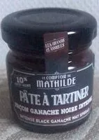 Mängden socker i Pâte à tartiner façon ganache noire intense