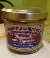 Mängden socker i THOÏONADE AUX LÉGUMES