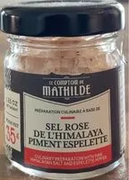 Mängden socker i Sel rose de l’Himalaya piment Espelette