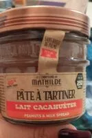 Mängden socker i Pâte à tartiner lait cacahuète