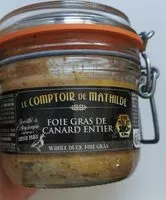 Mängden socker i Foie gras de canard entier