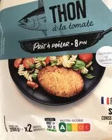 Mängden socker i Prêt à poêler Thon Albacore  à la Tomate