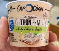 Mängden socker i Tartinable thon MSC feta, huile d'olive et basilic