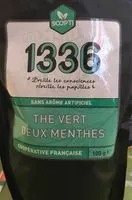 Mängden socker i Thé vert deux menthes