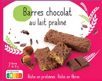 Mängden socker i Barre chocolat au lait praliné