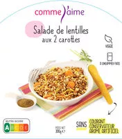 Mängden socker i Salade de lentilles aux 2 carottes