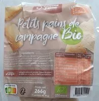 Mängden socker i Petits pains de campagne bio