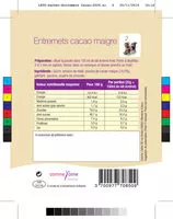 Mängden socker i Entremets cacao