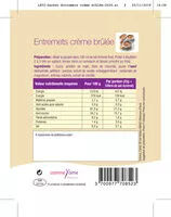 Mängden socker i Entremet crème brulée