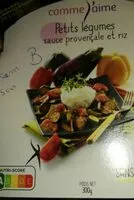 Mängden socker i Petits legumes sauce provençale et riz