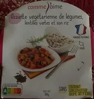 Mängden socker i Assiette végétarienne