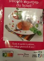 Mängden socker i VELOUTÉ LÉGUMES DU SOLEIL
