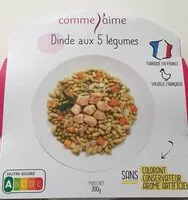 Mängden socker i Dinde aux 5 légumes printaniers