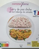 Mängden socker i Curry de pois chiche et son mélange de céréales