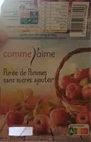 Mängden socker i Puree de pommes sans sucres ajoutes