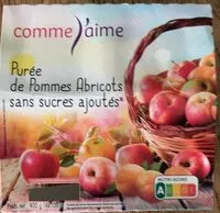 Mängden socker i Purée de Pommes Abricots sans sucres ajoutés