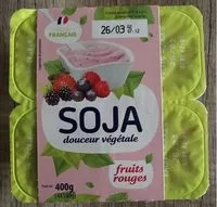 Mängden socker i Soja Douceur Vegetale Fruits Rouges