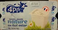 Mängden socker i Yaourts Brassés Nature au Lait Entier