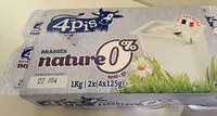 Mängden socker i Brassés Nature 0%