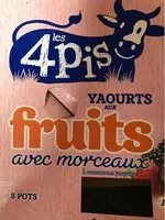 Mängden socker i Yourts Aux Fruits Avec Morceaux