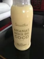 Mängden socker i Smoothie Ananas Noix de coco
