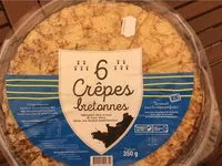 Mängden socker i 6 Crêpes bretonnes