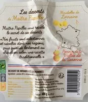 Mängden socker i Dessert de mirabelle et pommes
