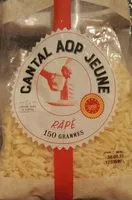 Mängden socker i Cantal AOP Jeune