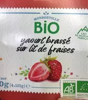 Mängden socker i Yaourt brassé lit de fraise