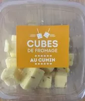 Mängden socker i Cubes de fromage au cumin 120 g
