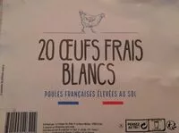 Mängden socker i Œufs frais blancs